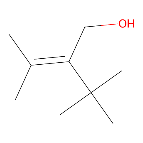 2-(tert-Butyl)-3-methyl-2-buten-1-ol structure