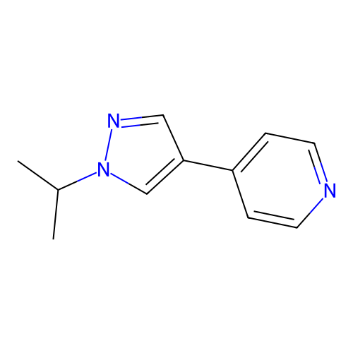 Pyridine, 4-[1-(1-methylethyl)-1H-pyrazol-4-YL]- structure