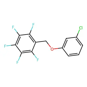 Benzene, 1-((3-chlorophenoxy)methyl)-2,3,4,5,6-pentafluoro- structure