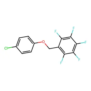 Benzene, 1-((4-chlorophenoxy)methyl)-2,3,4,5,6-pentafluoro- structure