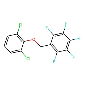 1-((2,6-Dichlorophenoxy)methyl)-2,3,4,5,6-pentafluorobenzene structure