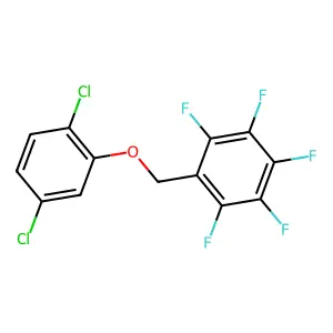 1-((2,5-Dichlorophenoxy)methyl)-2,3,4,5,6-pentafluorobenzene structure