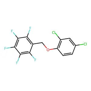 1-((2,4-Dichlorophenoxy)methyl)-2,3,4,5,6-pentafluorobenzene structure
