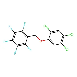 Benzene, 1,2,3,4,5-pentafluoro-6-((2,4,5-trichlorophenoxy)methyl)- structure