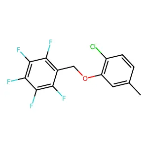 Benzene, ((2-chloro-5-methylphenoxy)methyl)pentafluoro- structure