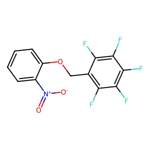 Benzene, 1,2,3,4,5-pentafluoro-6-((2-nitrophenoxy)methyl)- structure