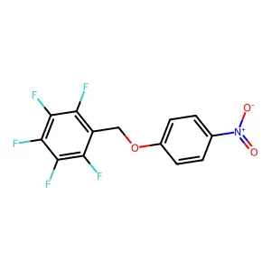 Benzene, 1,2,3,4,5-pentafluoro-6-((4-nitrophenoxy)methyl)- structure