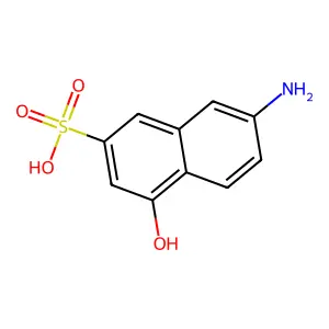 7-Amino-4-hydroxy-2-naphthalenesulfonic acid structure