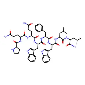 substance P (4-11), Pro(4)-Trp(7,9)-LeuNH2(11)- structure