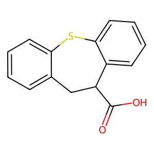 Dibenzo(b,f)thiepin-10-carboxylic acid, 10,11-dihydro- structure