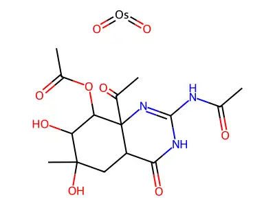 C15-H19-N3-O9-Os structure