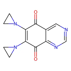 6,7-Bis(1-aziridinyl)-5,8-quinazolinedione structure