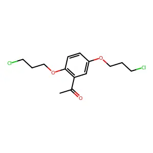 Ethanone, 1-(2,5-bis(3-chloropropoxy)phenyl)- structure