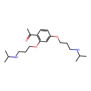 Ethanone, 1-(2,4-bis(3-((1-methylethyl)amino)propoxy)phenyl)- structure