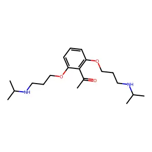 Ethanone, 1-(2,6-bis(3-((1-methylethyl)amino)propoxy)phenyl)- structure