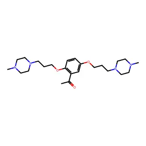 Ethanone, 1-(2,5-bis(3-(4-methyl-1-piperazinyl)propoxy)phenyl)- structure