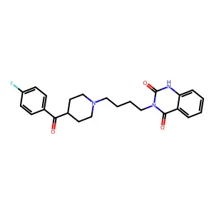 3-(4-(4-(4-Fluorobenzoyl)-1-piperidinyl)butyl)-2,4(1H,3H)-quinazolinedione structure