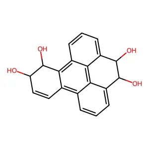 4,5,9,10-Tetrahydrobenzo[e]pyrene-4,5,9,10-tetrol structure