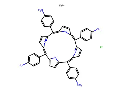 C44H32ClFeN8 structure