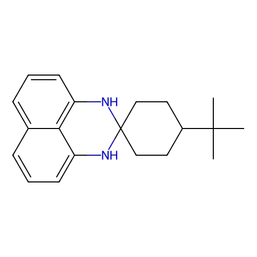 4'-Tert-butylspiro[1,3-dihydroperimidine-2,1'-cyclohexane] structure