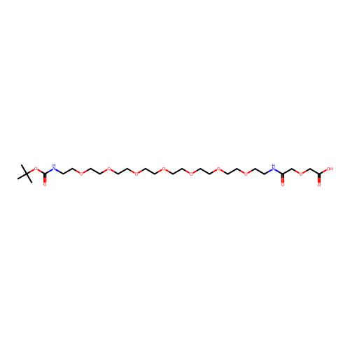 Boc-Nh-Peg(8)-Cooh structure