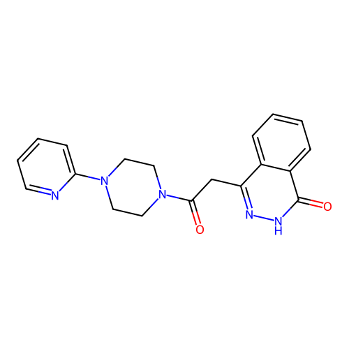 2-(4-Hydroxyphthalazin-1-yl)-1-[4-(pyridin-2-yl)piperazin-1-yl]ethanone structure