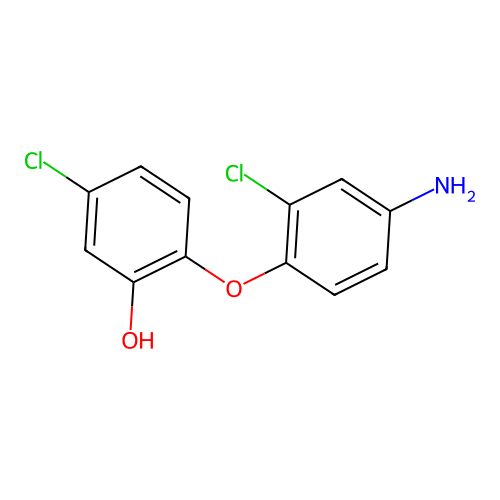 2-(4-Amino-2-chlorophenoxy)-5-chlorophenol structure