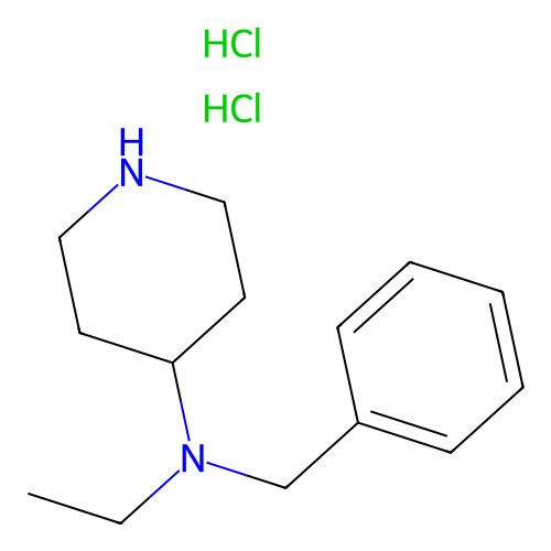 N-benzyl-N-ethylpiperidin-4-amine dihydrochloride structure