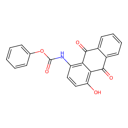 Phenyl(4-hydroxy-9,10-dioxo-9,10-dihydroanthracen-1-yl)carbamate structure