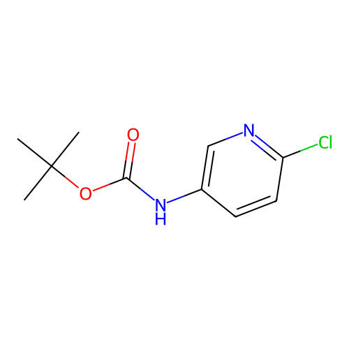 (6-Chloro-pyridin-3-yl)-carbamic acid tert-butyl ester structure