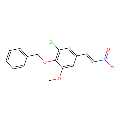 1-Chloro-3-methoxy-5-(2-nitroethenyl)-2-phenylmethoxybenzene structure