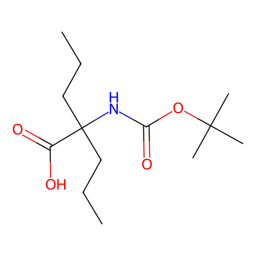 Boc-Dipropylglycine structure