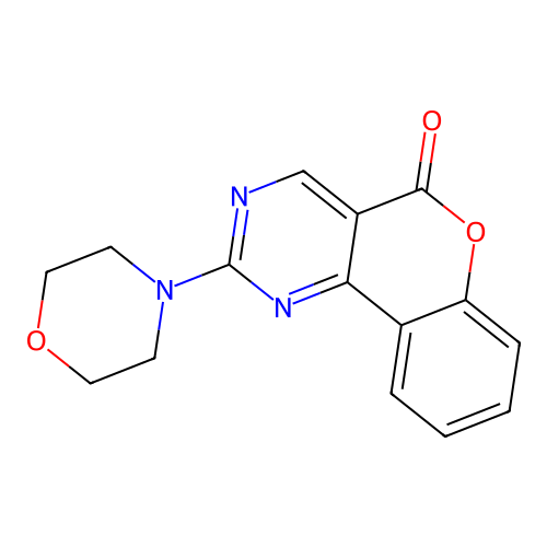 2-Morpholin-4-ylchromeno[4,3-d]pyrimidin-5-one structure