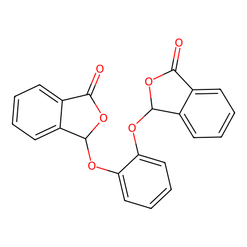 3,3'-[1,2-Phenylenebis(oxy)]di(2-benzofuran-1(3H)-one) structure