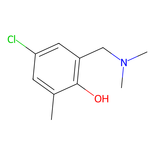 4-Chloro-2-[(dimethylamino)methyl]-6-methylbenzenol structure