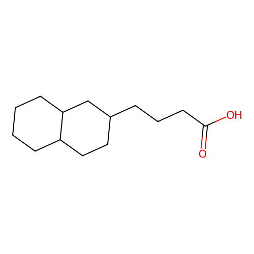 4-(Decahydronaphthalen-2-yl)butanoic acid structure