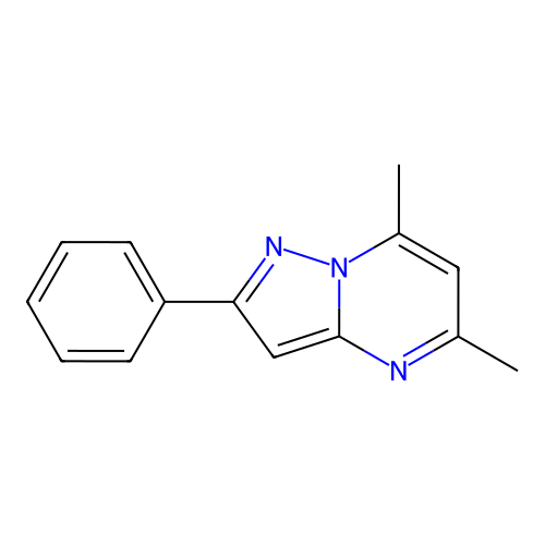 5,7-Dimethyl-2-phenylpyrazolo[1,5-a]pyrimidine structure