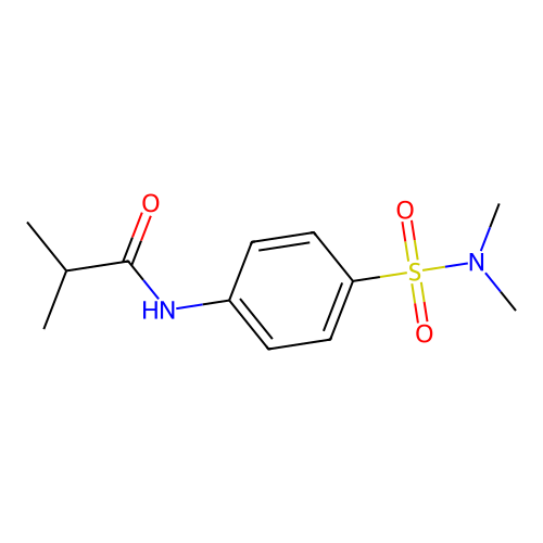 N-[4-(dimethylsulfamoyl)phenyl]-2-methylpropanamide structure