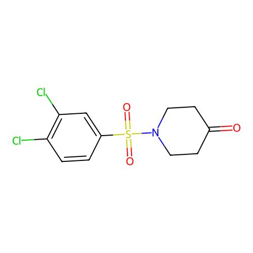 1-(3,4-Dichlorobenzenesulfonyl)piperidin-4-one structure