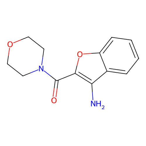 2-(Morpholine-4-carbonyl)-1-benzofuran-3-amine structure