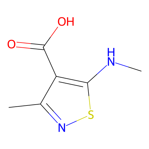 3-Methyl-5-(methylamino)-1,2-thiazole-4-carboxylic acid structure