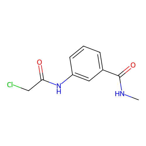 3-(2-chloroacetamido)-N-methylbenzamide structure
