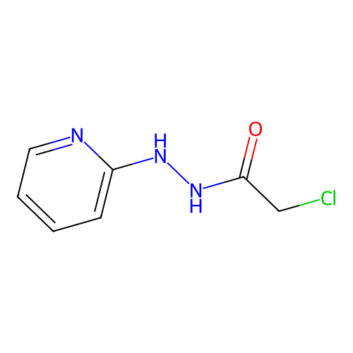 2-chloro-N'-(pyridin-2-yl)acetohydrazide structure
