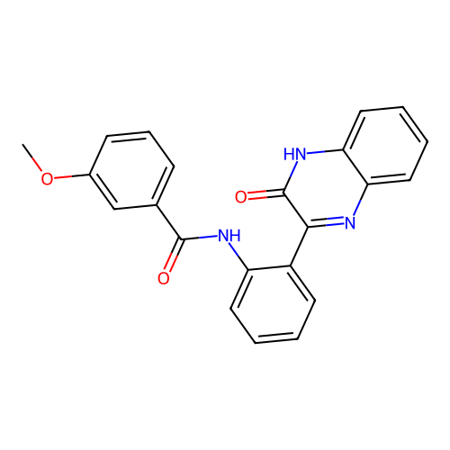 3-methoxy-N-[2-(3-oxo-4H-quinoxalin-2-yl)phenyl]benzamide structure
