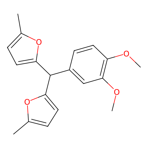 Furan, 2,2'-[(3,4-dimethoxyphenyl)methylene]bis[5-methyl- structure