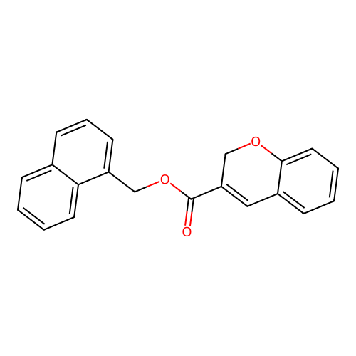 naphthalen-1-ylmethyl 2H-chromene-3-carboxylate structure