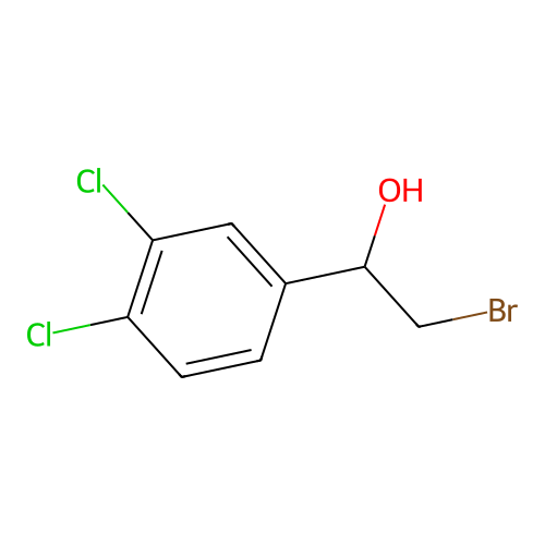 2-Bromo-1-(3,4-dichlorophenyl)ethanol structure