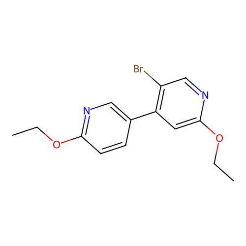 5-Bromo-2,2'-diethoxy-4,5'-bipyridine structure