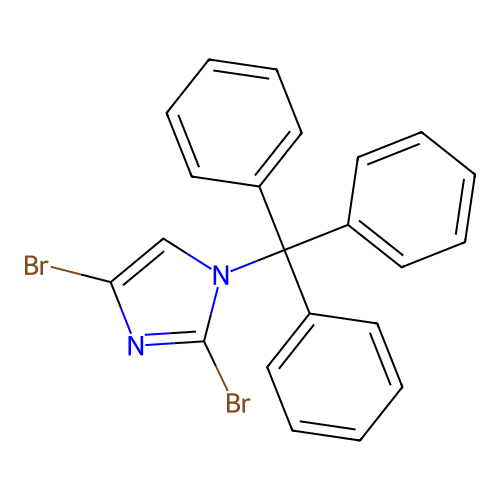 2,4-Dibromo-1-trityl-1H-imidazole structure