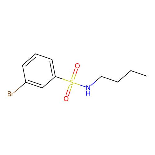 N-Butyl 3-bromobenzenesulfonamide structure